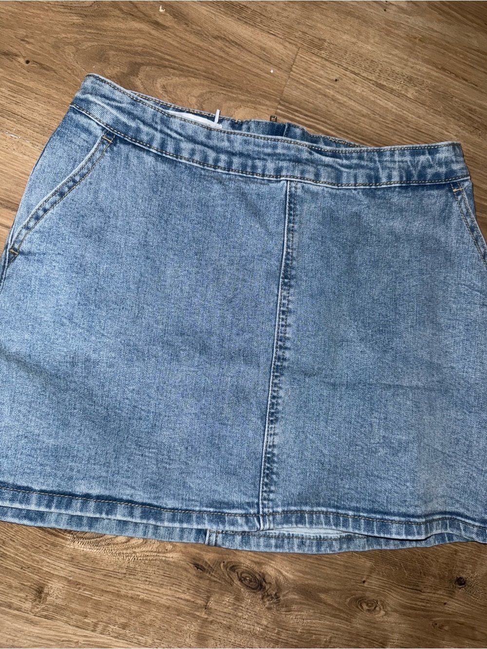 Brand new denim mini skirt